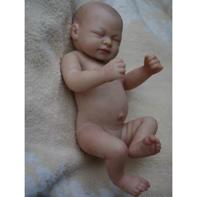 

26cm Reborn Baby Doll Handmade Lifelike Full Vinyl Girl/Boy Newborn Toys Fashion Doll Interactive Dolls Plain Body DIY Makeup