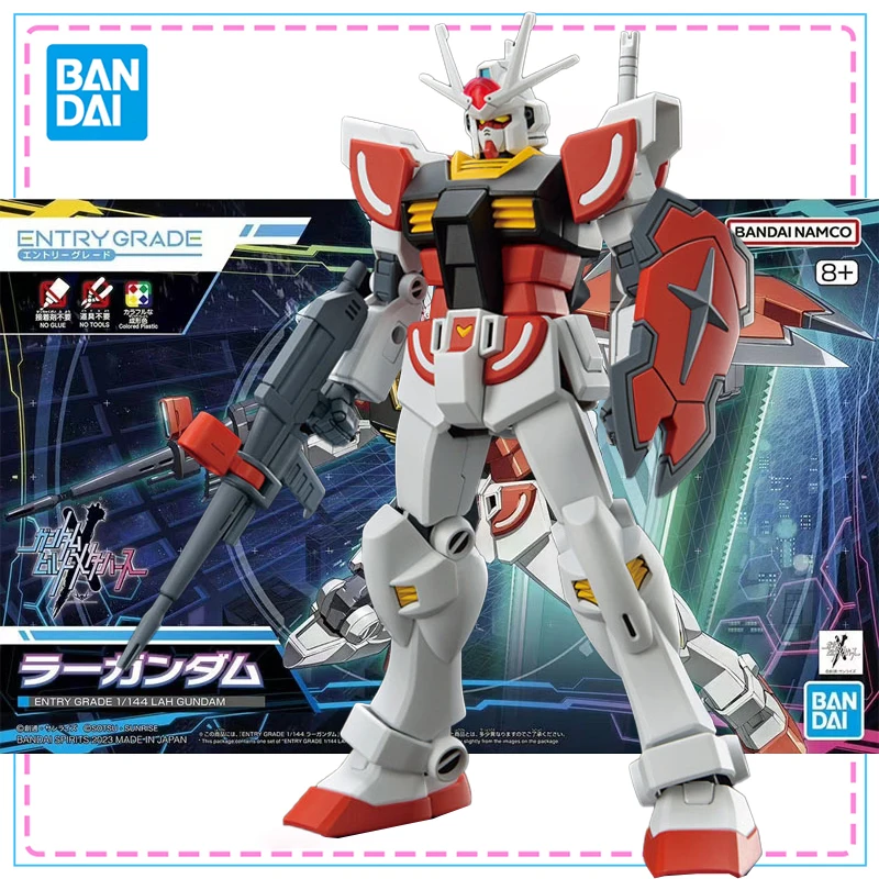 

Bandai EG 1/144 Lah Gundam Collection Action Figure Original Genuine Figure Gundam Model Kit Anime Figures Model Children's Toys