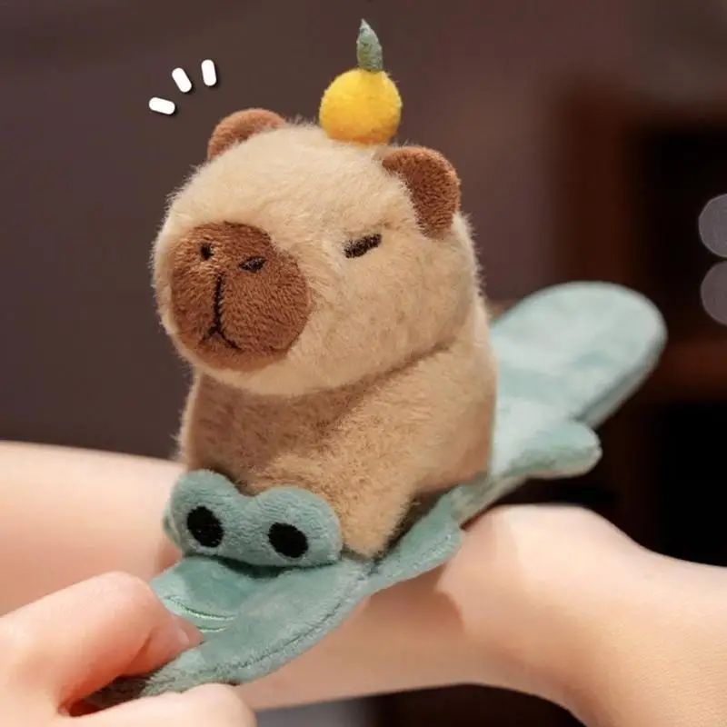 Stylish Capybara Plush Bracelet for Children Wristband Photo Props P31B