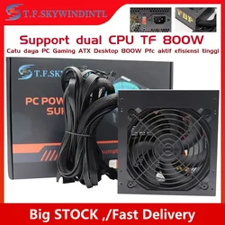 800W Power Supply 90 PLUS Gold ATX Desktop Computer PSU Mining Chia Rated Power 800W Competitive Game Gamer 110V 220V
