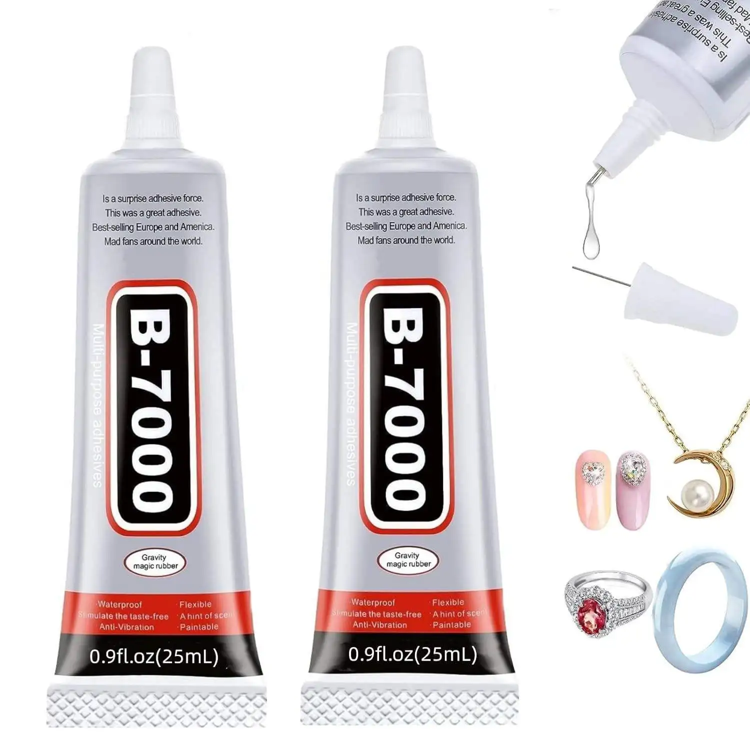 

B-7000 Super Glue Loolifl 1-10Pcs Safety Materials Epoxy Resin Repair Cell Phone Touch Screen Jewelry Craft Liquid Adhesive