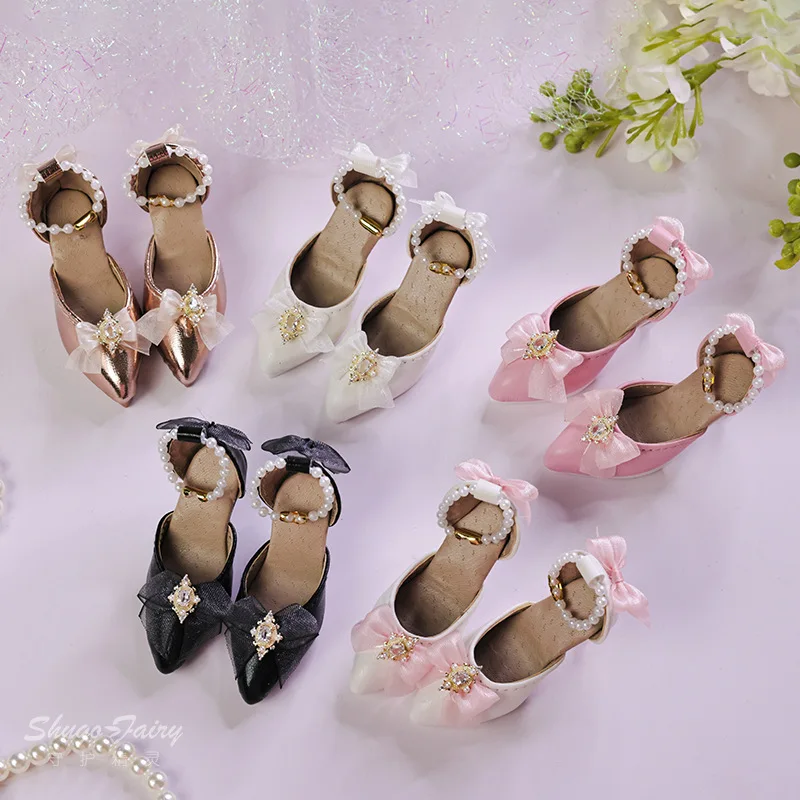 BJD doll shoes suitable for 1/4 size cute doll shoes pointed toe fashion high heels BJD doll shoes 1/4doll accessories