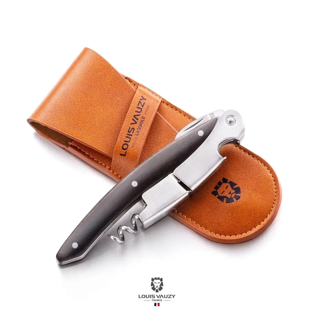 

Louis Vauzy Wine Opener with High Quality Stainless Steel and Ebony Handle in Luxury Gift Box