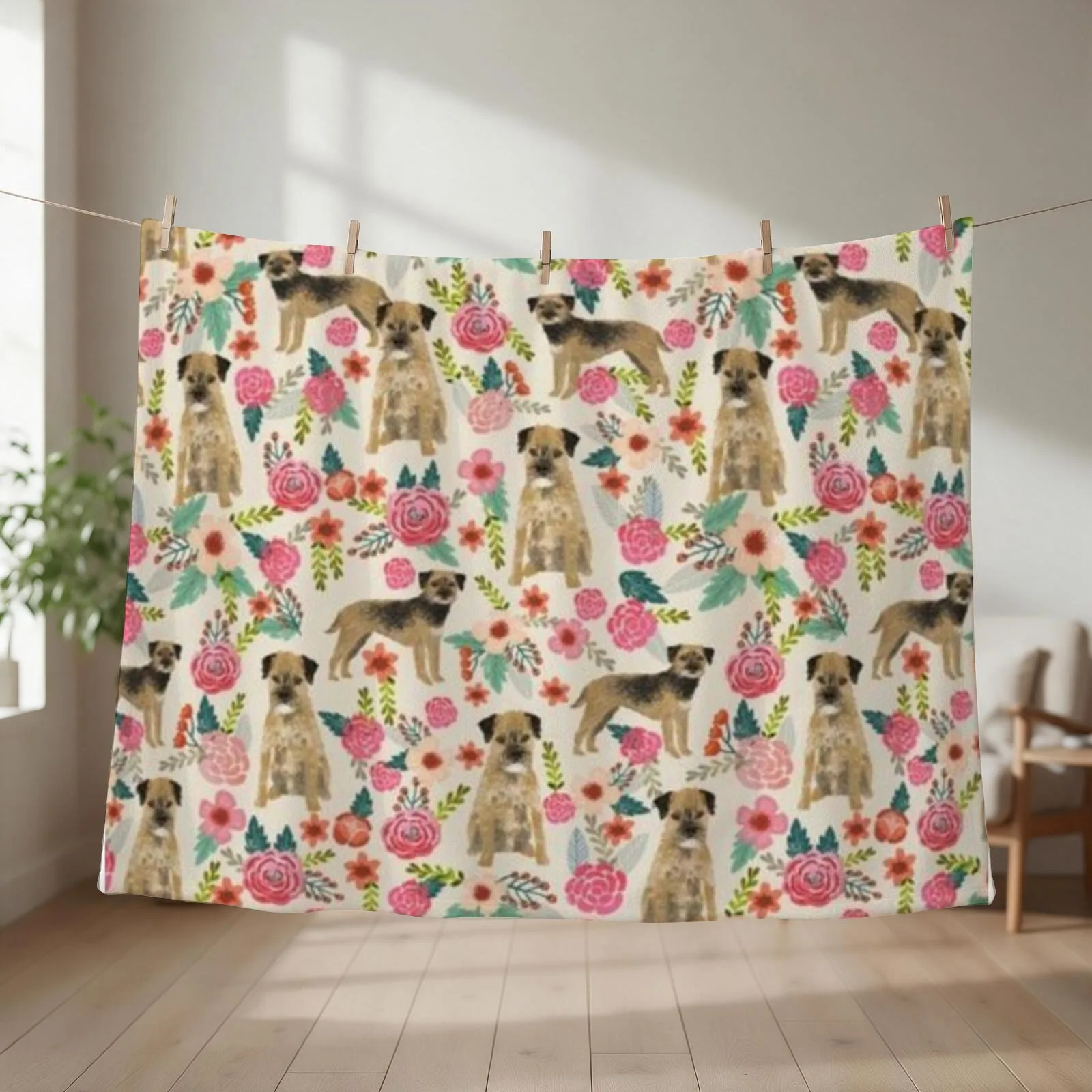 BORDER TERRIER Throw Blanket Thermal for babies Bed covers Bed Blankets