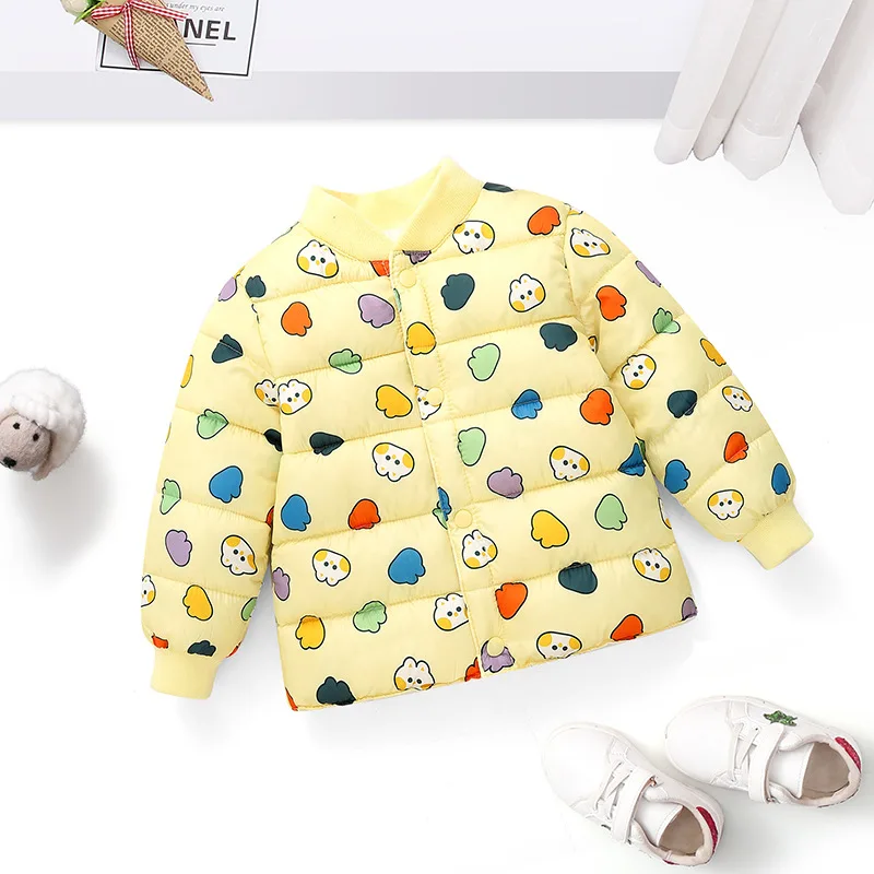 Boys Winter Thickened Warm Cotton Jacket Girls Children Baseball Cotton Coat Baby Casual Layering Top Kids Campus Sports Jacket