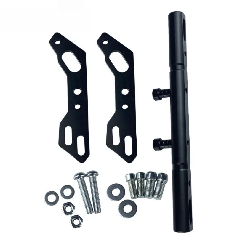 1Pc Multifunctional Motorcycle Handlebar Stabilizer,  Alloy Balance Bar with Phone Holder, Adjustable Cross Bar Brace