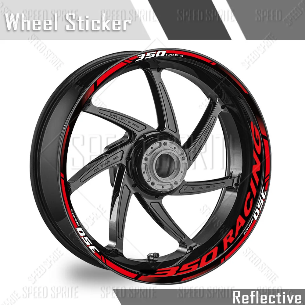 

Motorcycle Reflective Wheel Sticker Rim Strips Tape Hub Decal Accessories For Honda Forza 750 350 2026 2025 2024
