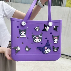 Breloques Kuromi décoratives pour sac à main, accessoires de sac Bogg, célébrité, même style, petites breloques, 11 pièces