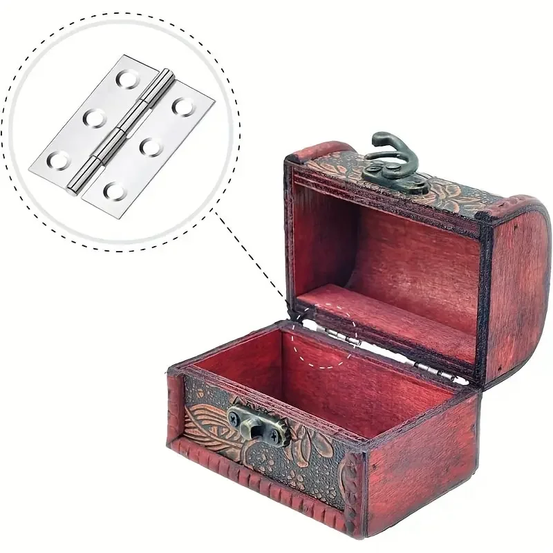 4pcs/set Stainless Steel Folding Hinge 2 Inch Door And Window Hinge Is Assigned Screws Home Furniture Hardware Door Hinge image 5