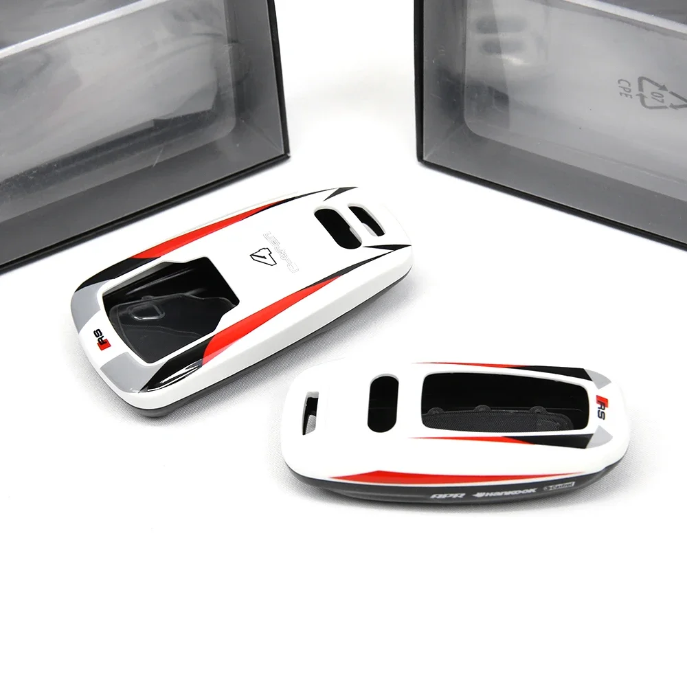 Fashion Car Remote Key Case Cover Shell For Audi A3 A4 A5 A6 A6l A7 Q3 Q5 Q7 C5 C6 B6 B7 B8 Tt 80 S6 C6 Racing Style Keyless