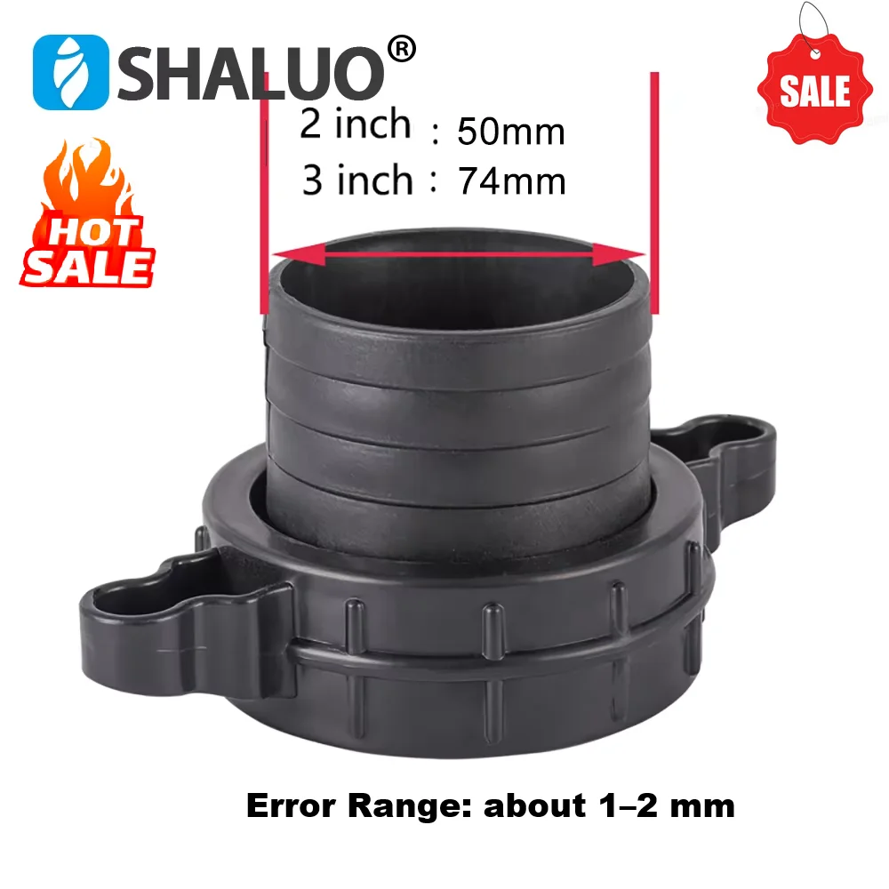 2 Inch 3 inch Gasolina Engine Water Pumps Fittings Kit Plastic Pipe Wrench With Rubber Gasket Pump Connecting Pipe Fitting