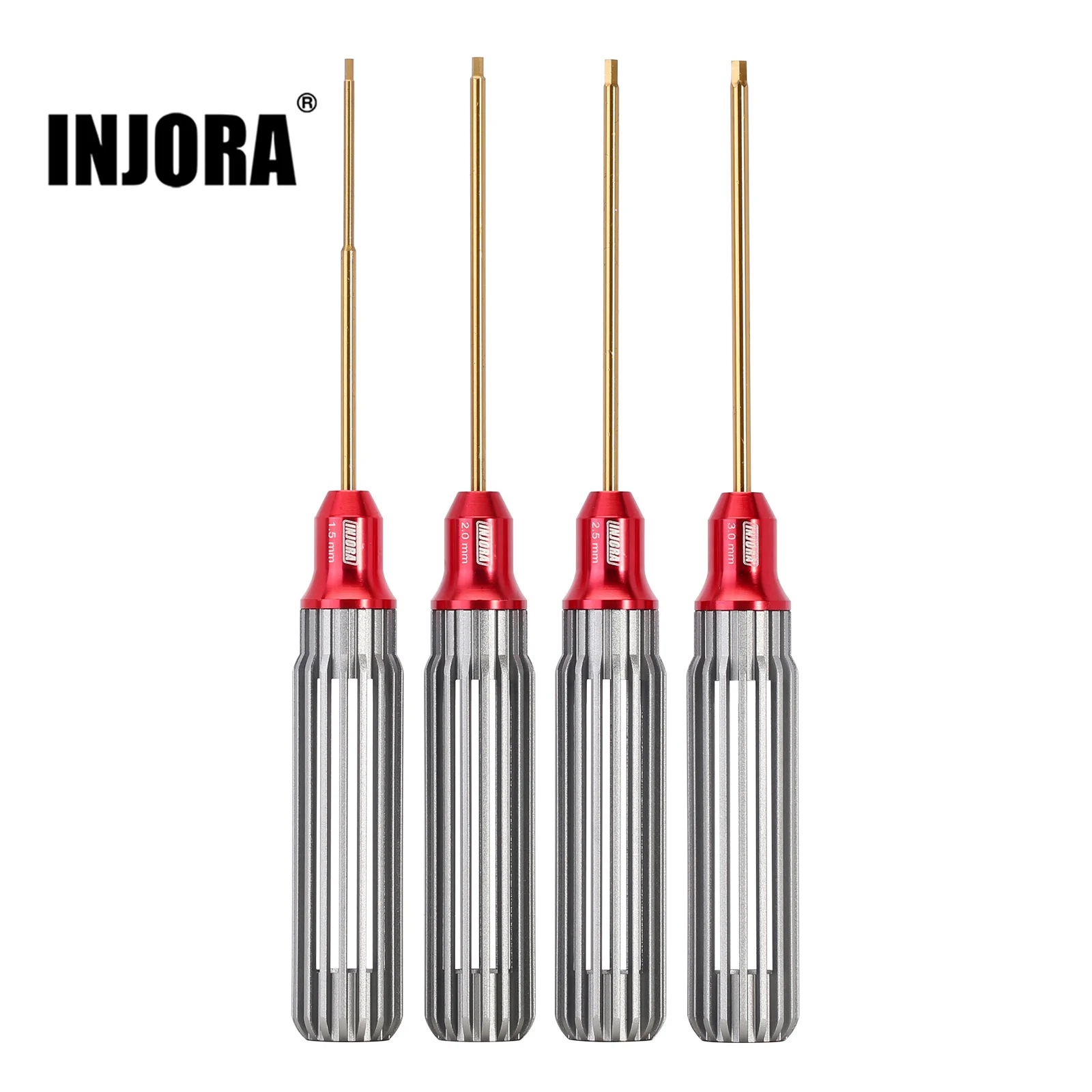 INJORA HSS Hex Screwdriver 1.5 2.0 2.5 3.0mm Tool Kit for RC Car Boat Airplane Model