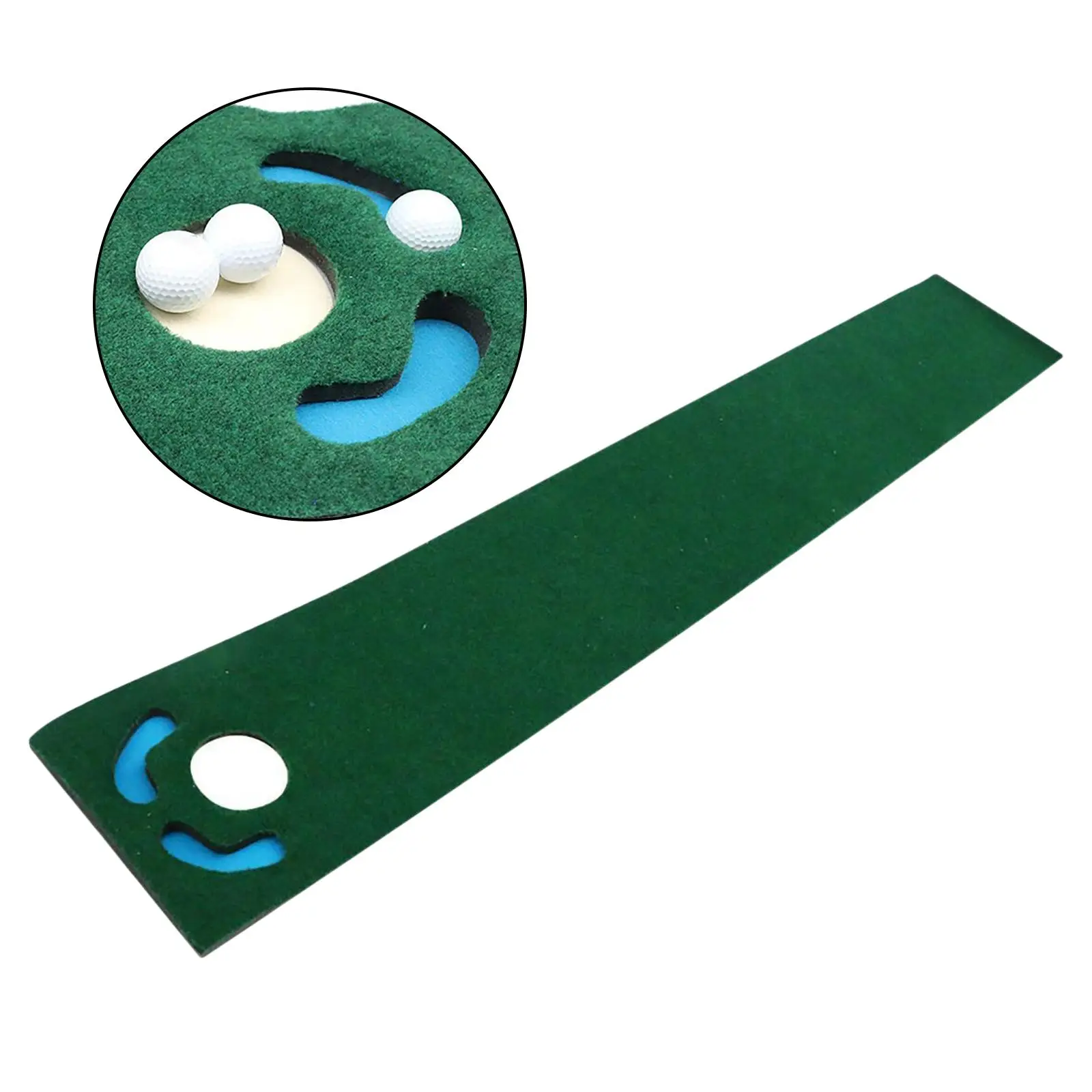 Golf Putting Practice Mats Portable Synthetic Turf Carpet Indoor