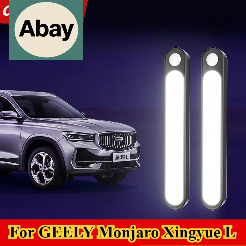

Fit For GEELY Monjaro KX11 Xingyue L Car Trunk Sensor Light Floor Trunk Hood USB Rechargeable Auto Induction Light Interior Supp