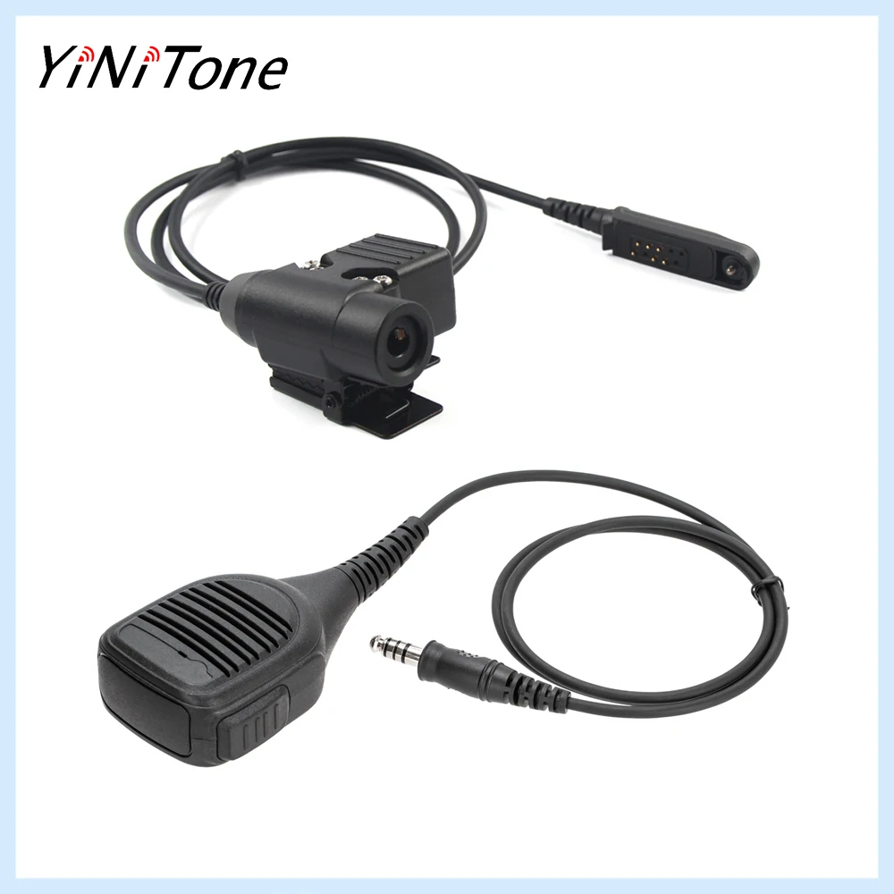 

Ham Radio 7.1mm NATO Adapter Speaker Microphone with U94 PTT For Baofeng UV9R UV-9R Plus UV-XR BF-A58