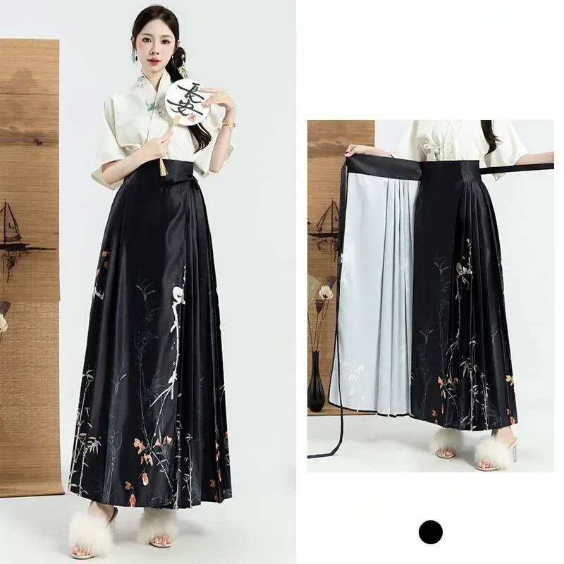 التنانير النسائية الجديدة النمط الصيني مزاجه اليومي أنيقة السائدة الشارع الشهير محب الجمالية المطبوعة تصميم فريد من نوعه الترفيه #1