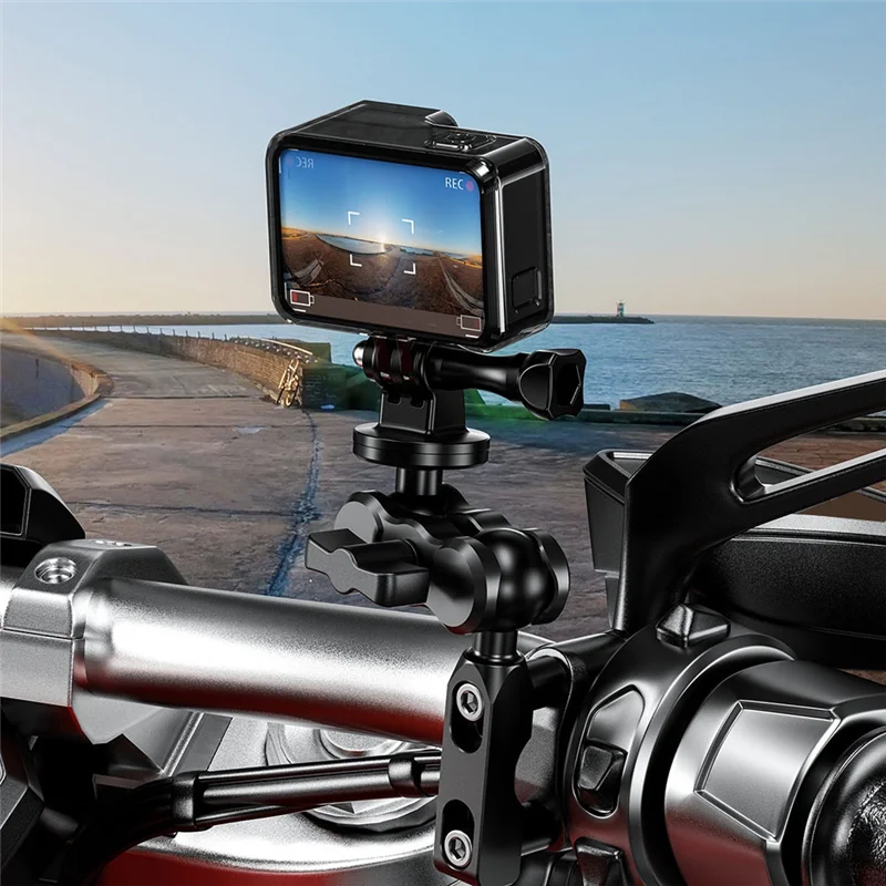 A73E-ذراع تمديد من الألومنيوم لقاعدة رأس كروية 25 مم مثالية للدراجة والدراجات النارية وحامل هاتف وذراع تمديد الكاميرا 6 سم #3