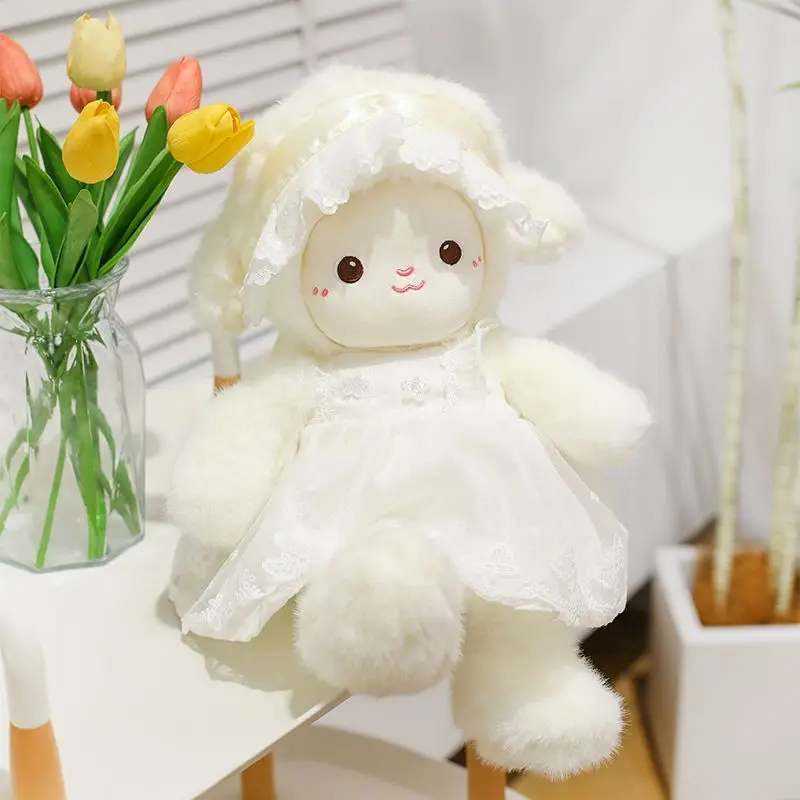 Cute Wedding Dress Small Plush Toy Doll Couple Wedding Room Doll Girl Newlywed Festival Birthday Gift
