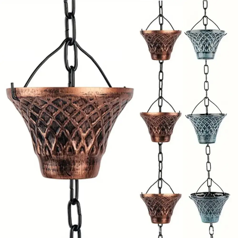 versatile-iron-grain-rainwater-chain-26-meter-decorative-rain-chain-functional-downspout-splitter