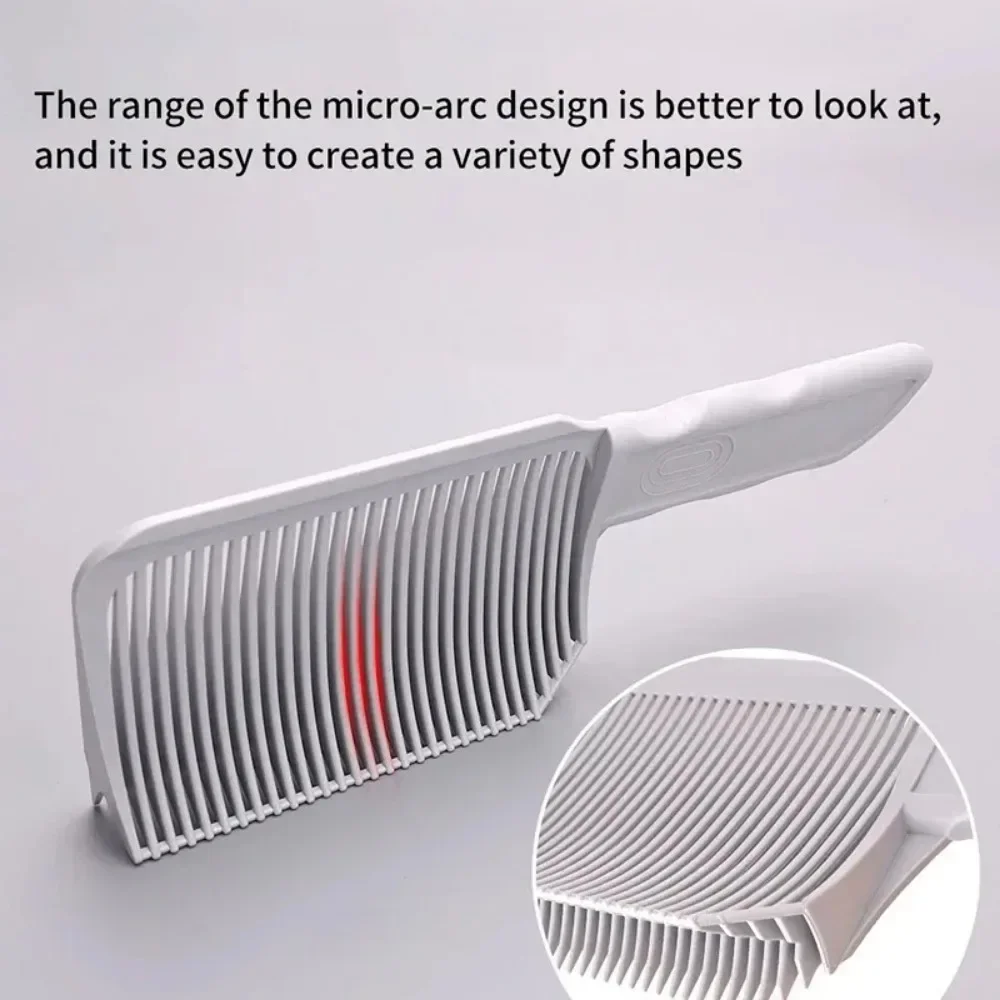 Fading Comb Professional Barber Clipper Blending Flat Top Hair Cutting Comb For Men Heat Resistant Fade Brush Salon Styling Tool