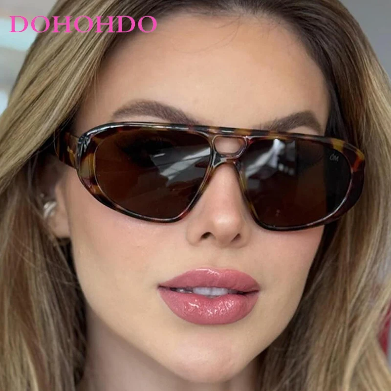

Vintage Luxury Twin Bridge Pilot Sunglasses Women Trendy Classic Men Sunglass Travel Driving Shades Female Eyewear UV400 Lentes