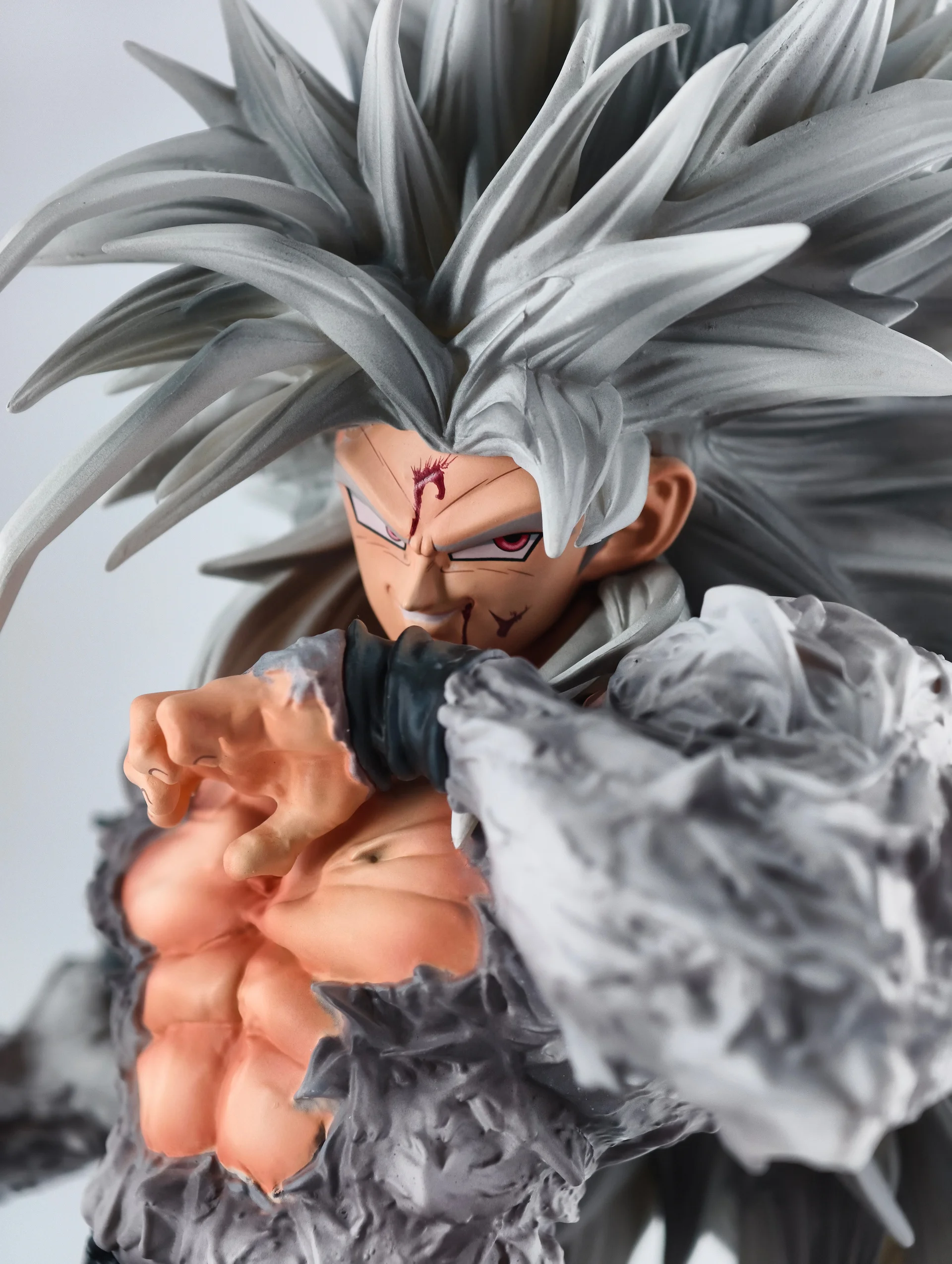36cm Dragon Ball Super Saiyajin 5 Goku PVC-Statue Sammlerfigur Schreibtischdekoration Anime-Merchandise Trendiges Spielzeug Geschenk für Männer – Detail 7