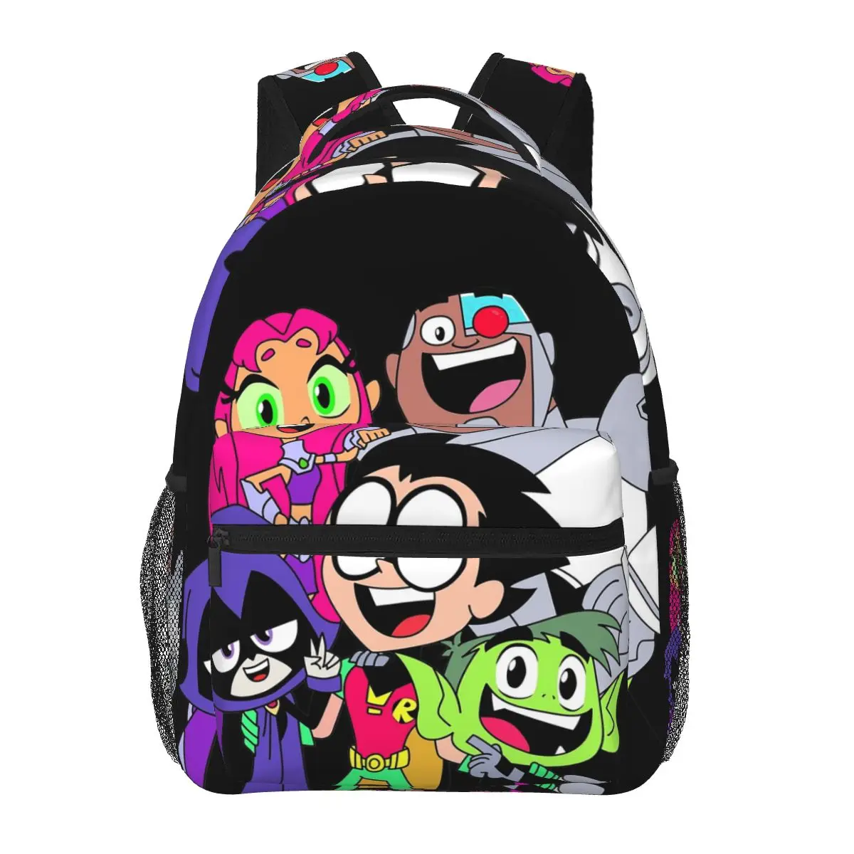 男の子と女の子のための十代のタイタンの絵のバックパック、学生のランドセル、漫画のリュックサック、ショルダーバッグ、大容量、子供のためのブックバッグ