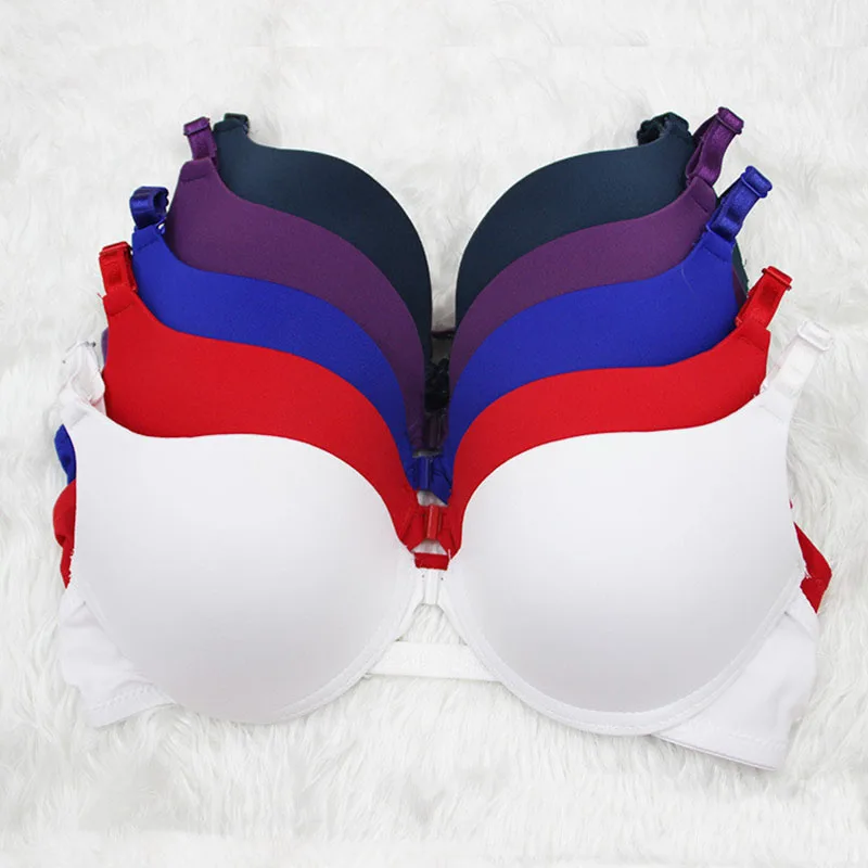 Women Push Up Bra Small Breast Front Closure Bras For Seamless Bra Thin Underwear Sexy Lingerie Female Intimate