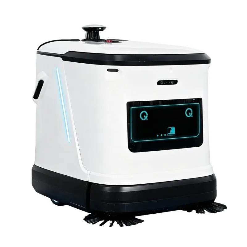 Intelligent cleaning robot washing and vacuuming, sweeping and dust pushing integrated y