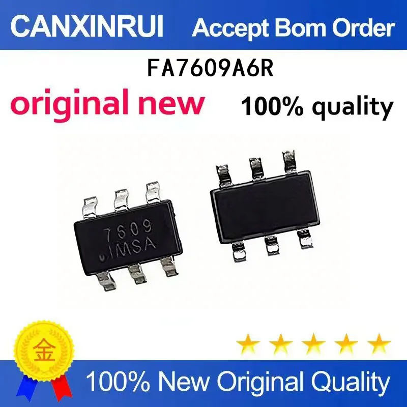 

(5-100 Pieces) Brand new FA7609A6R silk screen printed 7609 SOT23-6 FA7609A6 spot chip IC