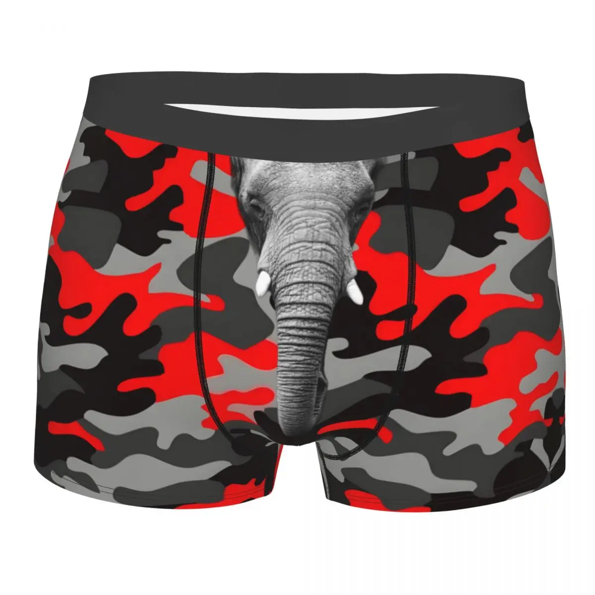 

Elephant Underwear Men Breathable Boxer Briefs Shorts Panties Soft Underpants For Husband Valentine's Day Birthday Gift