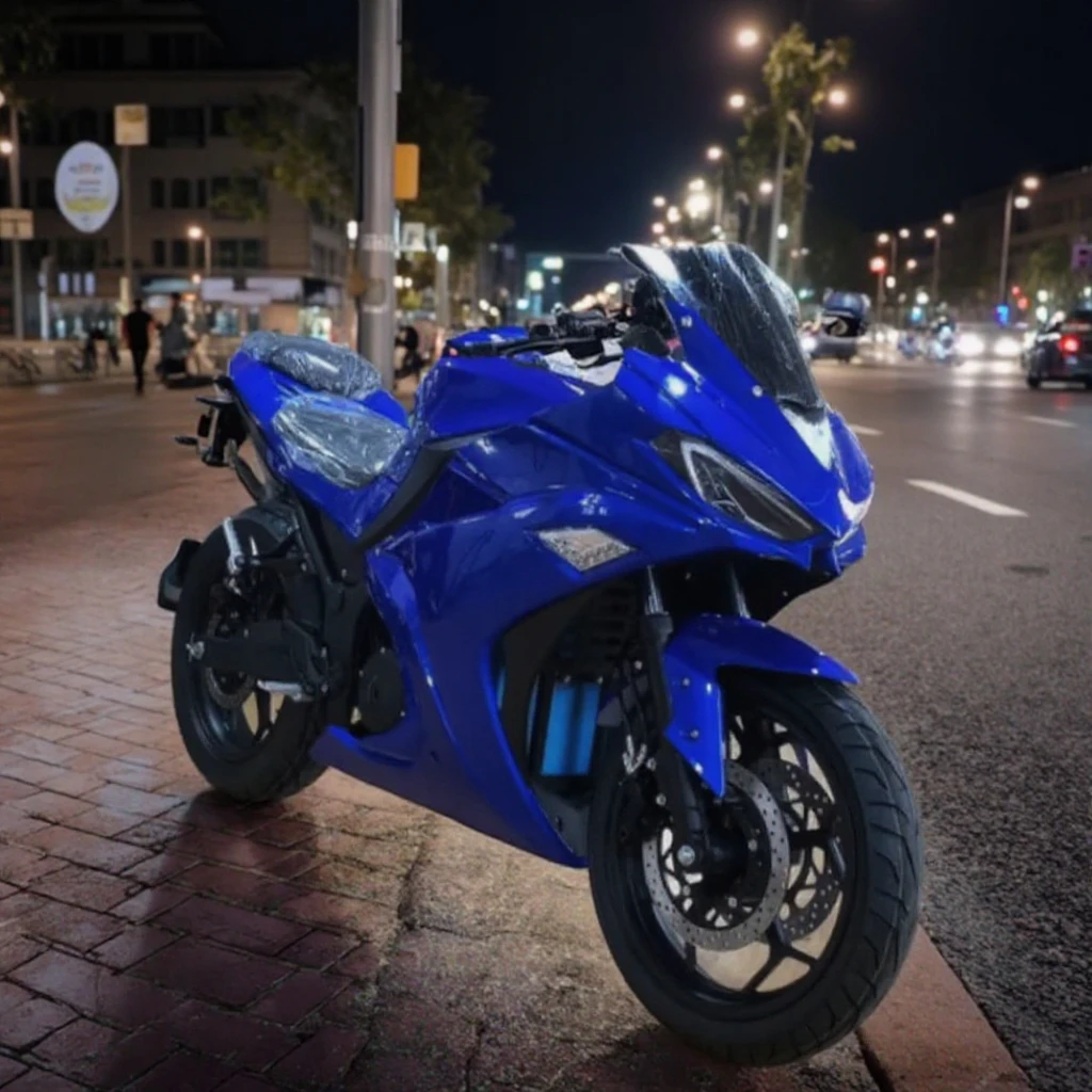 2024 High Speed 3000W 72v Electric Motorcycle with Remote Controller for Adults