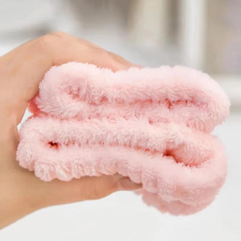 2Pcs Soft Microfiber Face Washing Wristbands, Water Absorbent Elastic Wrist Guard Bands, Reusable Wrist Cuffs Prevent Arm Wet