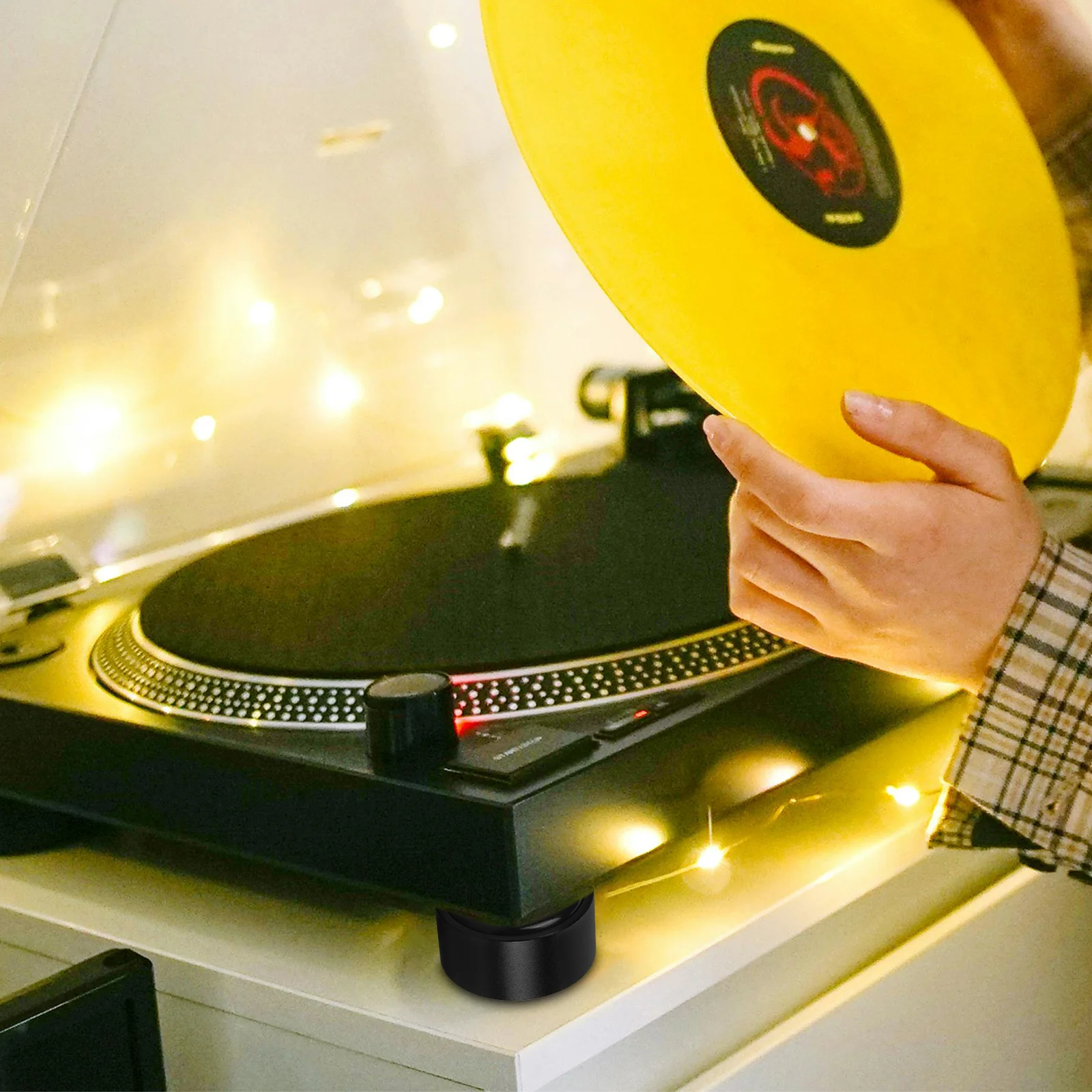 4 stücke Lautsprecher Schrank Anti Vibration Pads Aluminium Legierung Füße Stoßstange Für Verstärker Stehen Basis Schalldichte Matte Möbel Schutz