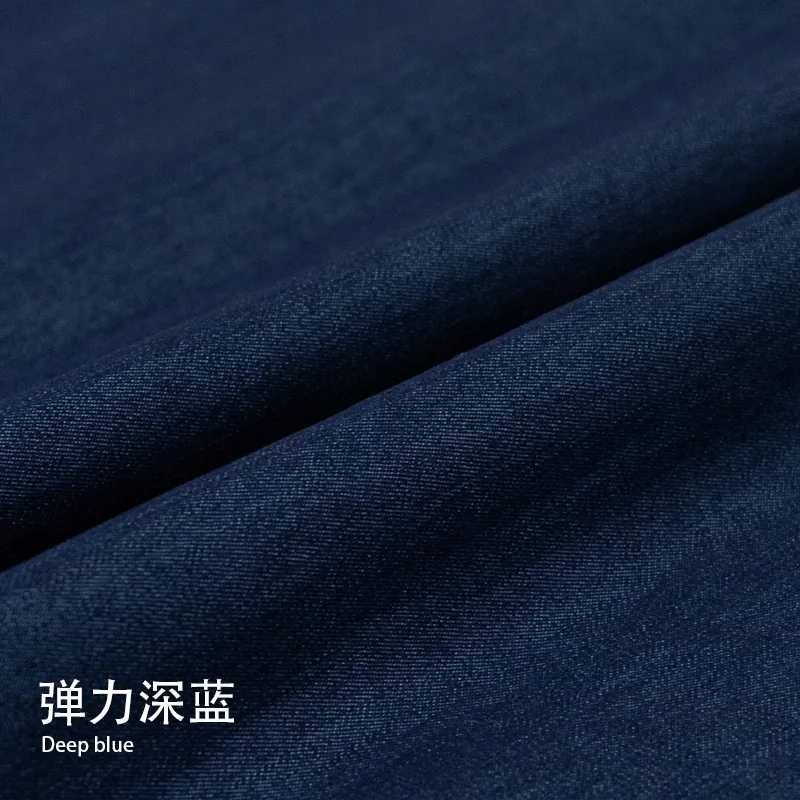 Tessuto elastico in poliestere e cotone denim, 100x145cm, per jeans, camicia, borsa, fai da te, fatto a mano, fatto a mano