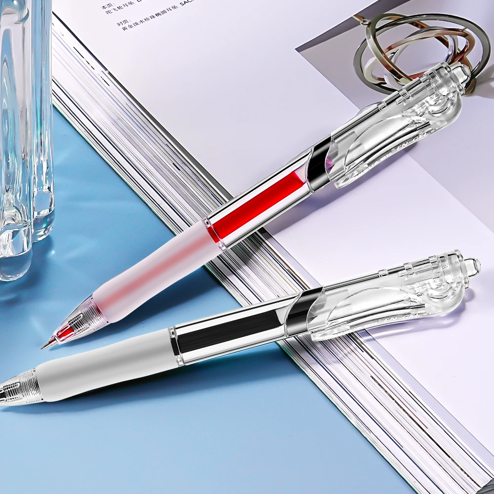 0.5mm Press Type Neutral Fountain Pen Smooth Continuous Ink Office Writing High Aesthetic Value Pen