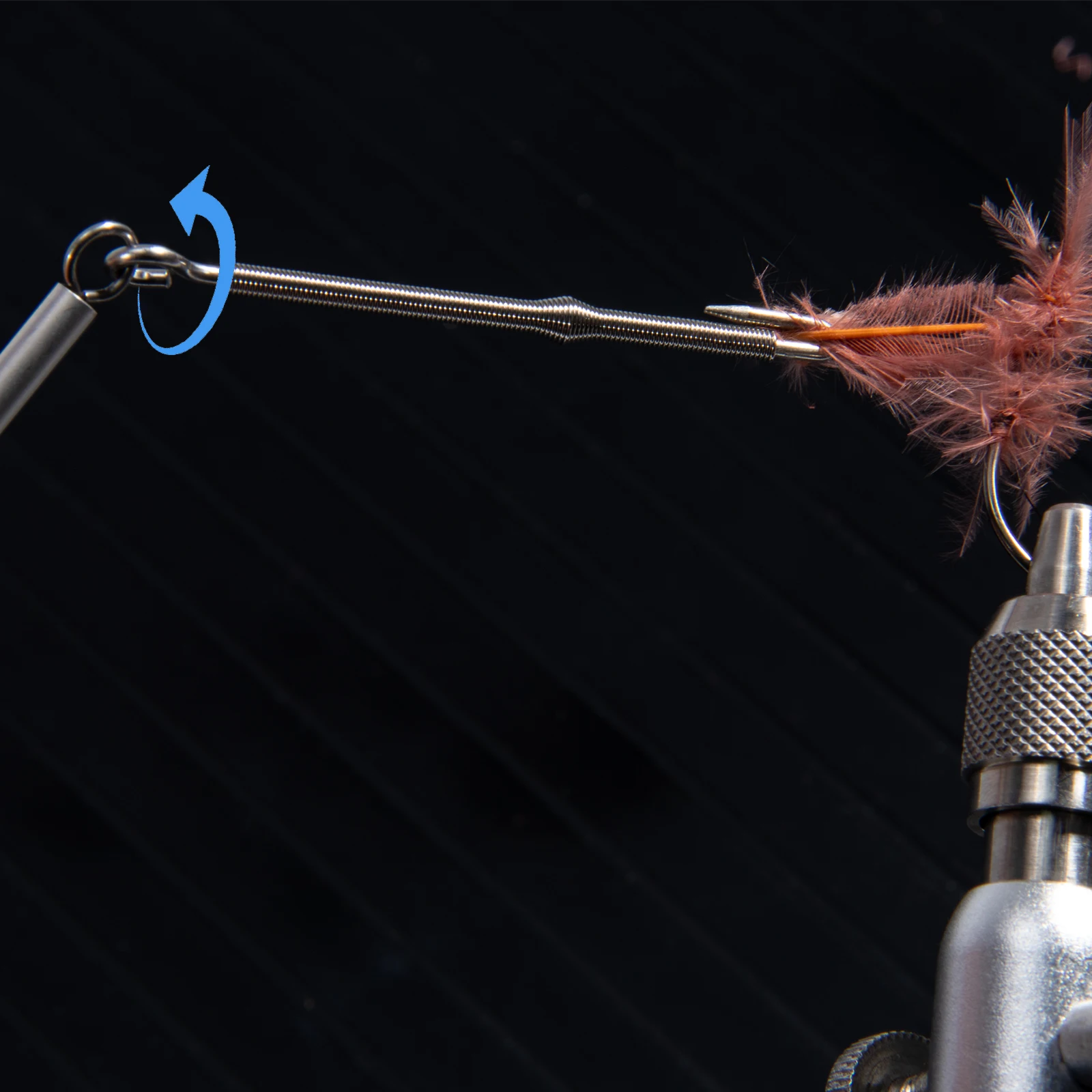 Abrazaderas Hackle herramienta acero inoxidable para atar moscas CDC - imagen 3