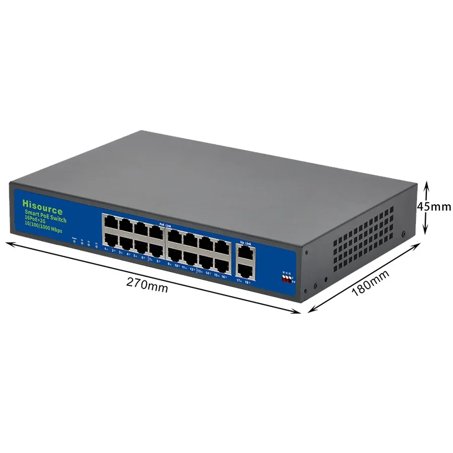 OEM ODM Gigabit Uplink 16 Port PoE Switch Ethernet networking Switch POE switch