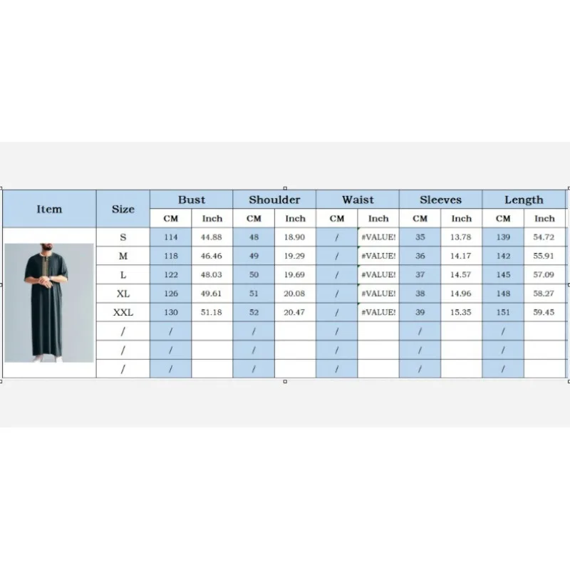 2026 رداء عرقي جديد بأكمام طويلة للرجال المسلمين في الشرق الأوسط مع جيوب جانبية