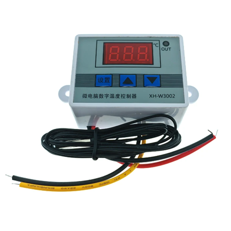 XH-W3002 Temperature Controller AC110V-220V DC12V/24V LED Digital Control Thermostat Microcomputer Switch Thermoregulator Sensor