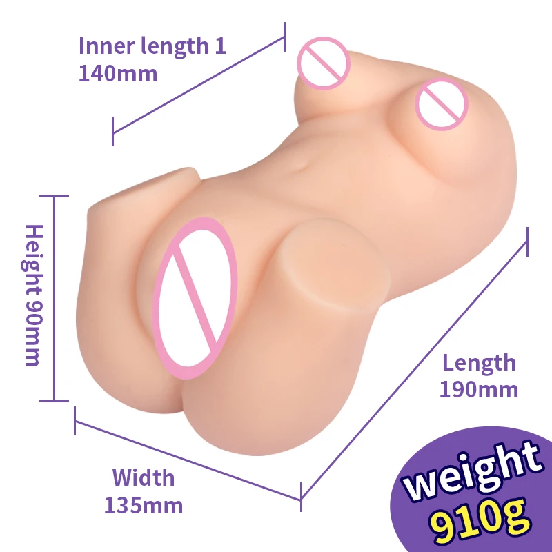 YUU-masturbador masculino de doble orificio para hombres, Vagina realista, Anal, coño falso, herramienta de masturbación Real, juguetes Sexy,