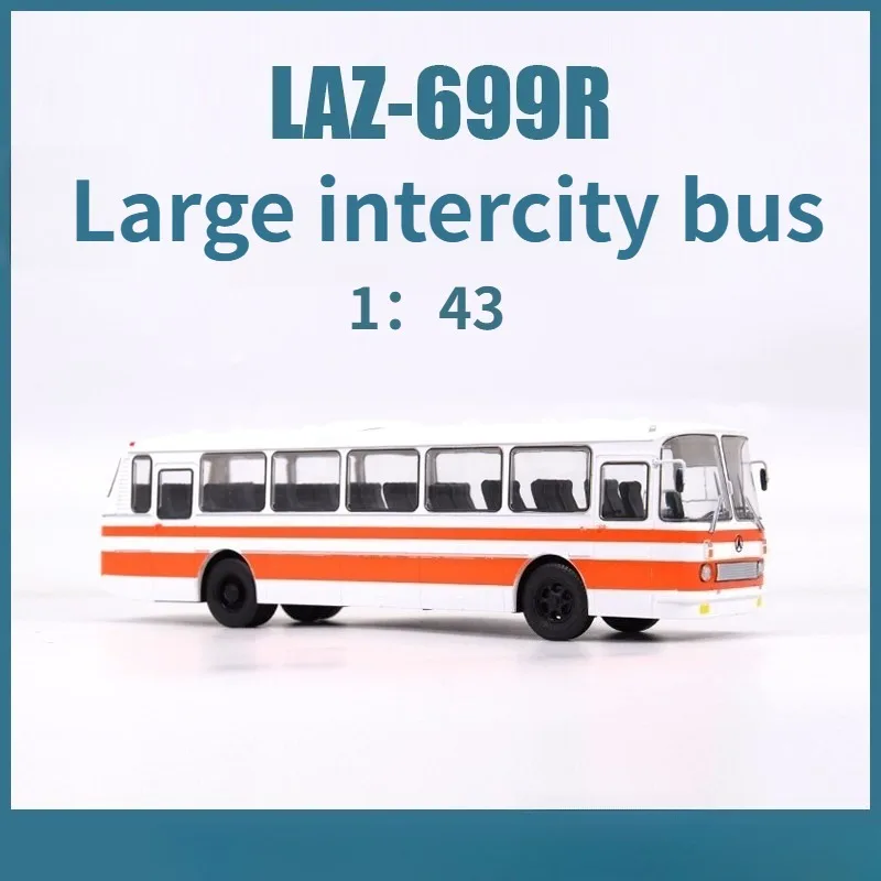 

1/43 Scale Toy Car Large Intercity Bus LAZ699R Retro Realistic Model MDSB015 Collectible Gift Static Model Boy's Toy Gift