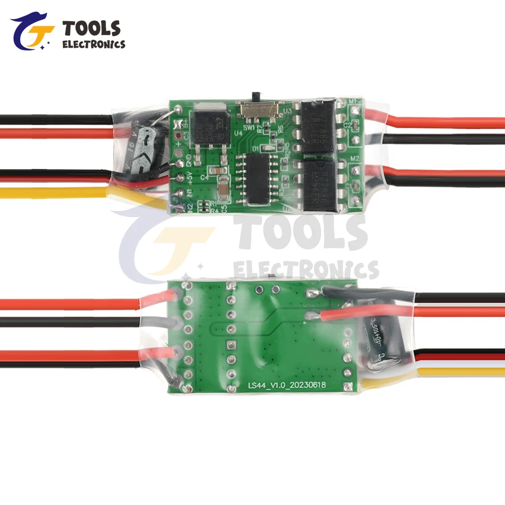 Dual Way Bidirectional ESC Brushed Electric Speed Controller Mixed Control ESC 6-15V for RC Tank 2S 3S Li-ion Battery