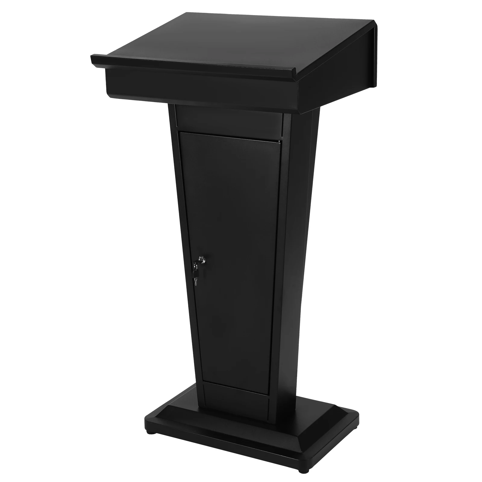 Profession Podium Stand Multi-Purpose Heavy Duty Metal Lecterns Large Capacity for Church School Office Home