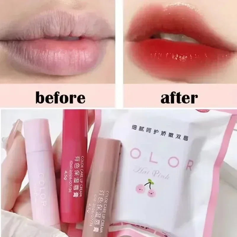 1/3 pièces rouge à lèvres mignon rouge teinte des lèvres maquillage soins cosmétiques coloré baume à lèvres rouge à lèvres hydratant fondu ligne des lèvres Anti-séchage 2025New
