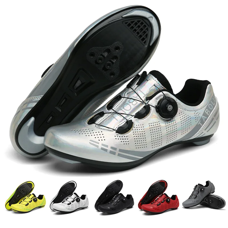 

Профессиональная мужская велосипедная обувь, дышащая обувь с жесткой подошвой для шоссейного велоспорта с замком, женская обувь для шоссейного велоспорта SPD, обувь для соревнований