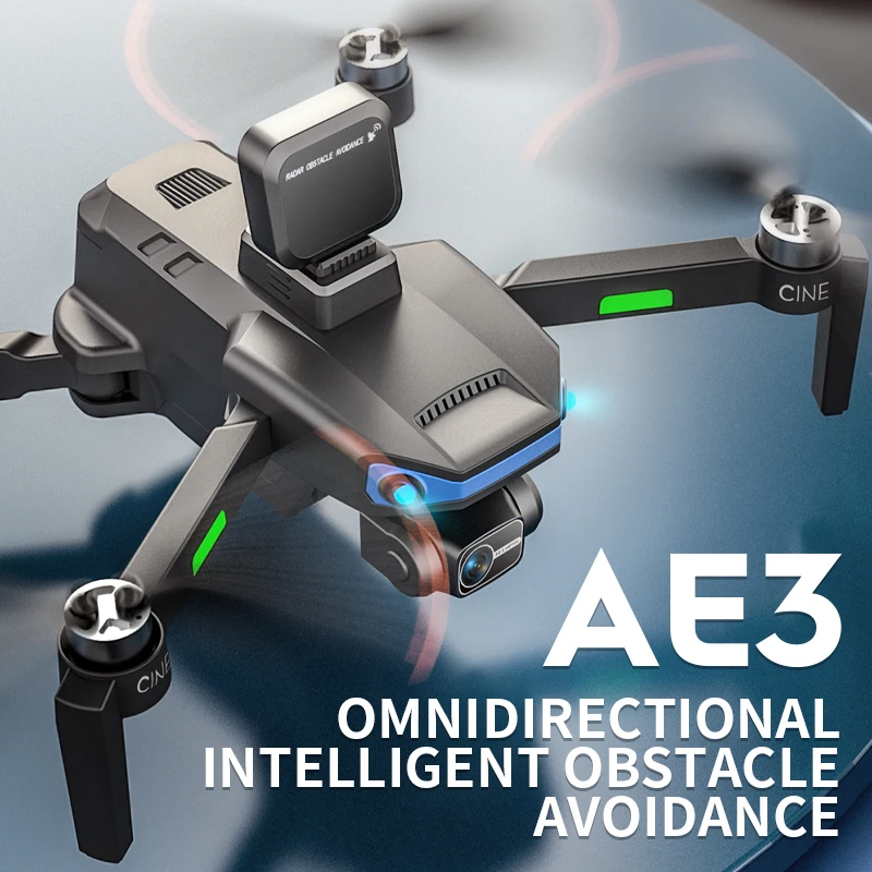 AE3ProMAX laser obstacle avoidance and remote control aircraft GPS brushless three-axis gimbal 8K high-definition aerial drone