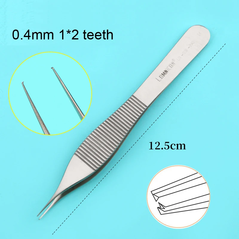 tweezers for double eyelid surgery tools with hook teeth fat embedding surgical instruments tissue forceps