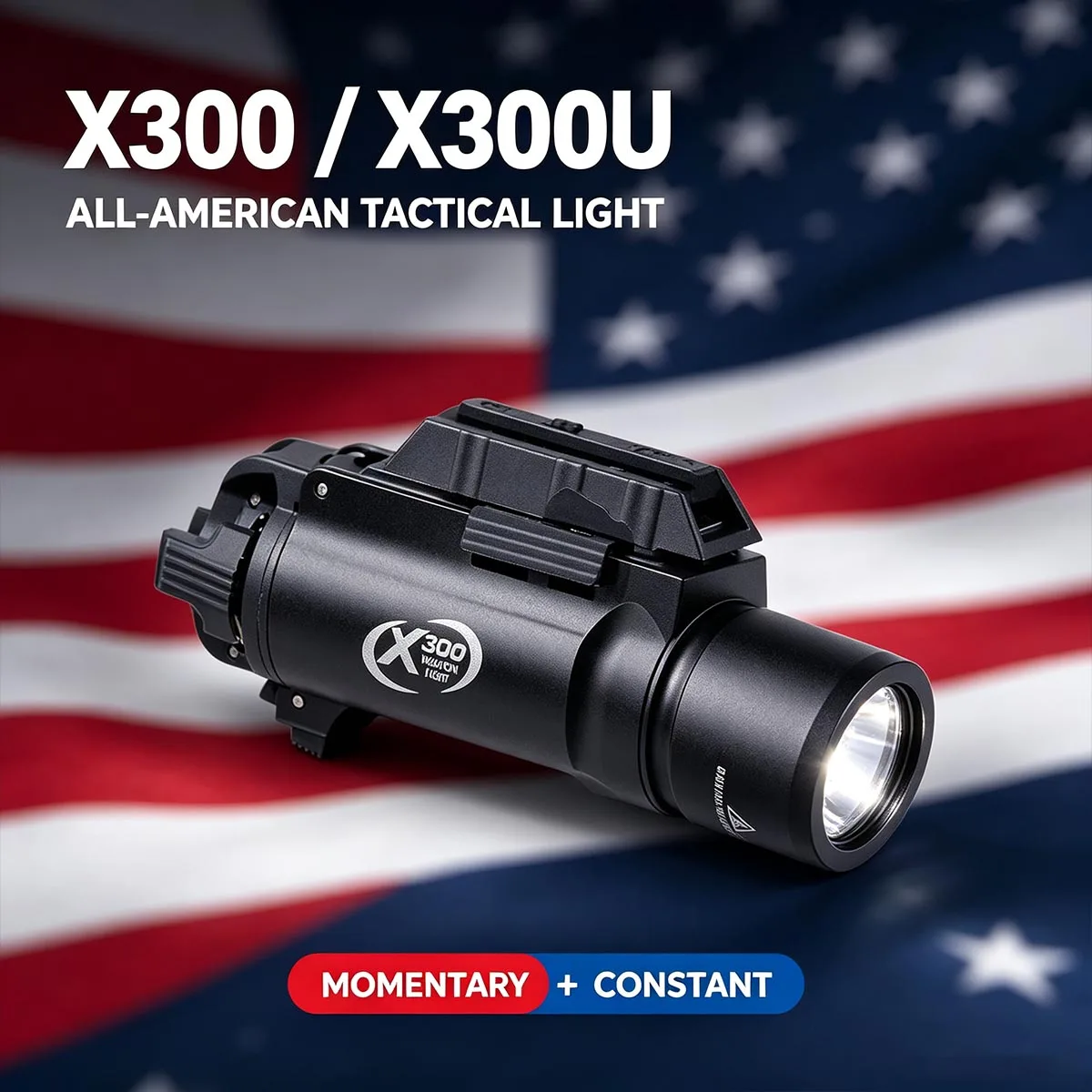 Surefire X300 X300U With Switch Remote Pressure Set Ultra-A Flashlight Momentary Constant Mode Fit 20mm Picatinny Rail Aluminium