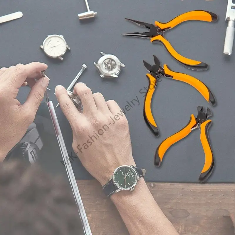 Alicate precisão aço resistente Q6PF Alicate corte final para relojoeiros e joalheiros